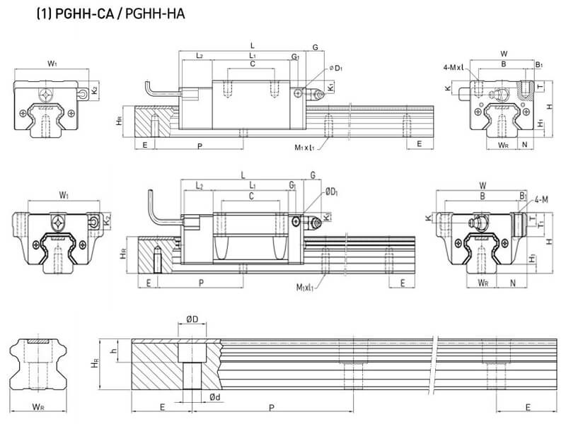 Thông Số Kỹ Thuật Thanh Ray Trượt Bi E2 chính hãng tại OrbiMech